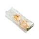 Food Poly Packaging Bags With Small Cross Block Stand And Square Transparent Bottom