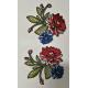 Iron On Backing Merrow Border Twill Fabric Flower Embroidery Badge