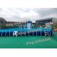 Blue Dolphin Support Basin Inflatable Water Parks With Slide Plato PVC
