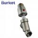 Stainless Steel seat Threaded connection Angle Valve with SS304/Plastic pneumatic cylinder