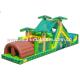 Green Obstacle, Inflatable Challenge Track For Children Amusement