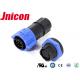 Panel Type Waterproof Data Connector IP67 5A 12 Pin Male Female Plug With Socket