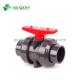 Industrial Pipe Fittings Pn16 PVC Union Valve with Bottom Bracket