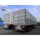Flatbed Heavy Duty 3 Axles Fence Cargo Semi Trailer with One Piece 1m *0.5m*0.5m Tool Box