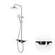 SONSILL Hotel Hight Quality Brass Bathroom Wall Mounted Rain Thermostatic Bath Shower Set