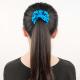 16mm Trendy Women Hair Blue Silk Scrunchie Oversize Pure Mulberry Silk Material