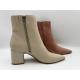 women's pointed toe ankle boots with metal YKK zipper ，soft nappa Genuine Leather Dress Boots