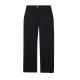 Black Color Ladies Slim Fit Trousers Polyester Casual Simple Straight Type For Women