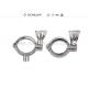 Sanitary Stainless Steel High Pressure Hose / Pipeline Clamp 13MHP SS304/ Single pin Clamp