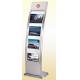 Floor Standing Newspaper Rack Room Service Equipments Sand Steel For Lobby