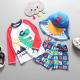 Carton Style Boys Swimsuit Sets  Summer Children Swimwear Student Split