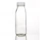 Square 500ML 1000ML Empty Milk Fruit Juice Drink Glass Bottles With White Tamper Proof Cap