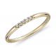 Dainty 14K Yellow Gold Jewelry , Matching Stacking 0.05ct diamond band ring OEM ODM