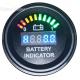 Round battery gauge 10 Bar Arc LED Digital Battery Discharge Indicator meter hour meter with RS485 12V to 100V