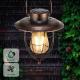 Hanging Lantern Pathway Vintage Retro Solar Garden Lights