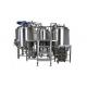 7BBL Small Brewery Equipment SUS304 Semi Auto Control System With Steam Heating
