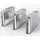 Entrance Control Automatic Flap Barrier Turnstile Silver With 0.2S / Person Speed