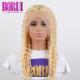 613 Blonde Deep Curly Wave Lace Front Wig With Baby Hair
