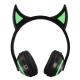Wireless LED lights devil cat ear headphones special gift BT factory OEM