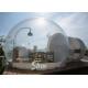 Outdoor 5m Clear Top Resort Inflatable Bubble Camping Tent With Steel Frame Capsule Tunnel For Glamping