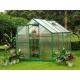 Sturdy Aluminum Framing 4mm UV Twin-wall Polycarbonate Sheets Greenhouses 6' X 8' RA0608