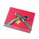 New Year Exquisite Cardboard Gift Packaging Box Candy Red Empty Box