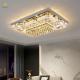 JYLIGHTING Post-modern Minimalist Living Room Crystal Lamp square Light Luxury Master Bedroom Crystal Ceiling Lamp