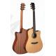 41inch Good quality Korean Pine solidwood acoustic guitar matt color wholesale AG58C