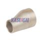 Industrial Copper Nickel Pipe Fittings , ASME B16.9 8 X 6 Eccentric Reducer