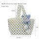 Hand Weaving Pearl Beaded Handbag Fashion Crochet white silver Color OEM ODM