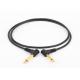 Right Angle 6.35mm Mono Audio Visual Cables Gold Plated Contact 1.5m Length
