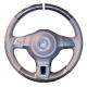 3-Spoke Hand Sewing Carbon Leather Steering Wheel Cover for Volkswagen VW Golf 6 Plus Polo 5 Tiguan Touran Caddy Jetta