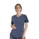 180 GSM Polyester 62% Rayon 33% Spandex 5% Women Plain Nurse Short Sleeve Uniform Antimicrobial Wrinkle-free