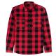                  Couple Men′s Flannel Checked Shirt Buckle Ordinary Fitted Long-Sleeved Casual Shirt Pure Cotton             