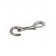 Double Ended Open Fixed Eye Bolt Snap Hook 4'' Zinc Alloy Diecast Nickel Plated