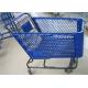 Custom Printed Logo Plastic Folding Shopping Trolley For Cargo Transport