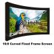 Hot Selling Lowest Cost 80 Cinema Curved Frame Projection Screen 16:9 Ratio Support 1080P