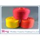 Virgin Ring Spun Polyester Dyed Yarn For Sewing Thread , Red Yellow