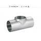 Sanitary Fittings Short Equal Tee Polished For Food Grade 3A Standard