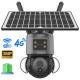 4G Floodlight Intelligent Solar Energy Alert Ptz Camera With PIR Detection