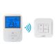 RF Digital Display Wireless Heating Thermostat White Color ABS Material