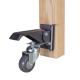 Smooth Workbench Heavy Duty Retractable Side Mount Casters With High Load Capacity