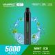 Vamped -GT Mint Ice 1800mAh Disposable Vape Pen Black For Smoking
