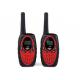 ABS Material Small Walkie Talkies For Team Communication Red / Black Color