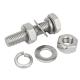 M10 Hex Head Bolt Nut SS304 SS316 M6 - M20 Hot Dip Galvanized Hex Bolt And Nut