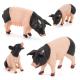 2-3 Inches Plastic Farm Animals Figures Pig Each Figure Measures Approximately