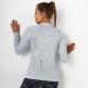 Knit sexy body-building zipper sweatshirt soaks up moisture and dries fast yoga clothes