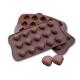 Scallop Shape Silicone Chocolate Molds 15 Cavaties With Multi Function
