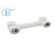 White PPR Plastic 90 Degree Double Male Thread Elbow With Wall Plate