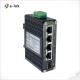 4 Port 10/100/1000T PoE Mini Industrial Ethernet Switch 1 Port 100/1000X SFP Ethernet Switch